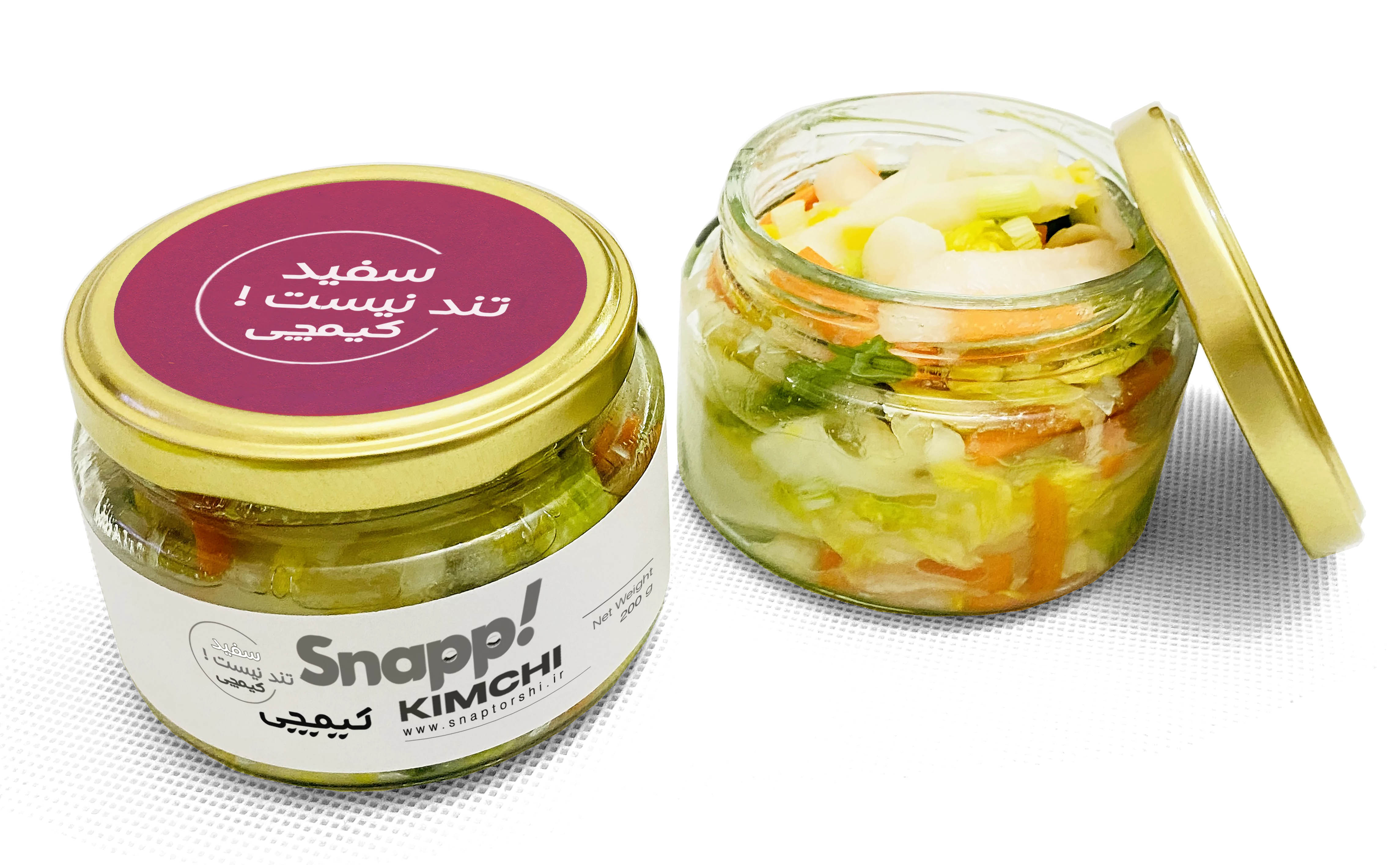 خرید کیمچی سفید باهار 200 گرمی از اسنپ ترشی