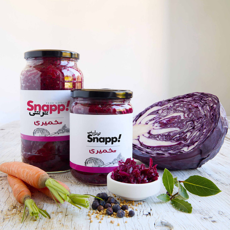 ساورکرات تخمیری کلم قرمز