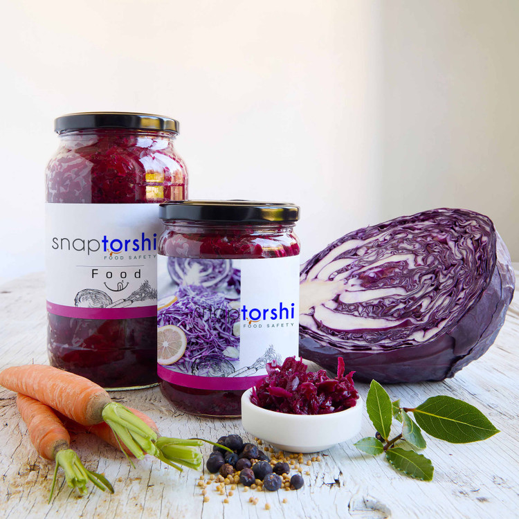 ساورکرات تخمیری کلم قرمز