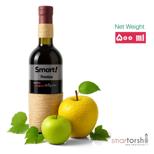 سرکه سیب تخمیری لایت (نیم لیتر)