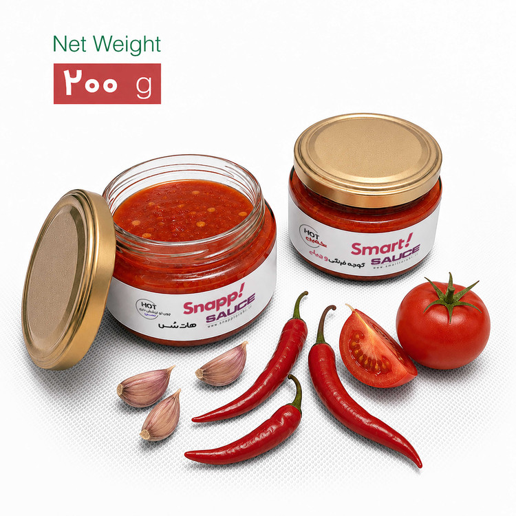 سس گوجه فرنگی و چیلی تخمیرشده اسمارت ترشی