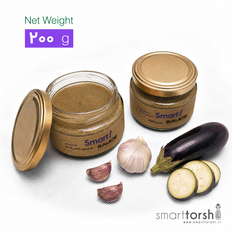 سس بادمجون و سیر تخمیرشده اسمارت ترشی
